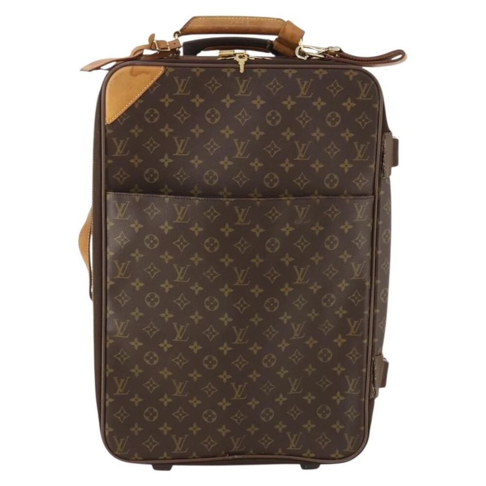 Louis Vuitton Monogram Pegas 55 Suitcase Brown